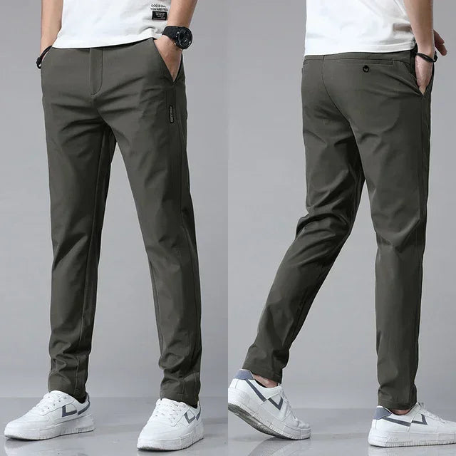 2024 Spring Summer Ultra-Thin Men'S Stretch Slim Straight Casual Pants High Quality Fashion Breathable Golf Sports Trousers