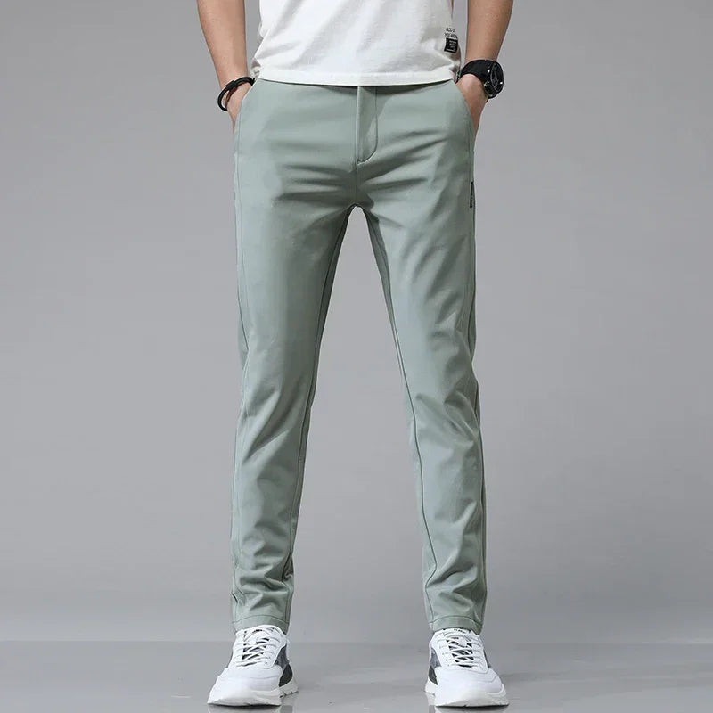 2024 Spring Summer Ultra-Thin Men'S Stretch Slim Straight Casual Pants High Quality Fashion Breathable Golf Sports Trousers
