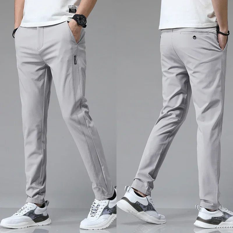 2024 Spring Summer Ultra-Thin Men'S Stretch Slim Straight Casual Pants High Quality Fashion Breathable Golf Sports Trousers