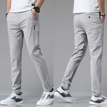 2024 Spring Summer Ultra-Thin Men'S Stretch Slim Straight Casual Pants High Quality Fashion Breathable Golf Sports Trousers