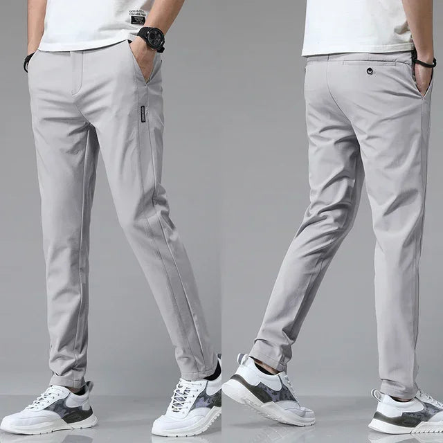 2024 Spring Summer Ultra-Thin Men'S Stretch Slim Straight Casual Pants High Quality Fashion Breathable Golf Sports Trousers